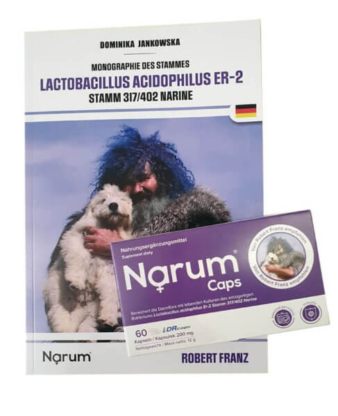 Narum Caps - 60 Kapseln (inklusive Buch - Monographie des Stammes - Lactobacillus Acidophilus ER-2)